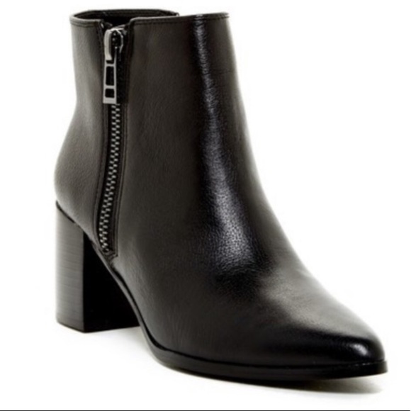 Charles David Shoes - Charles David black leather heel ankle booties